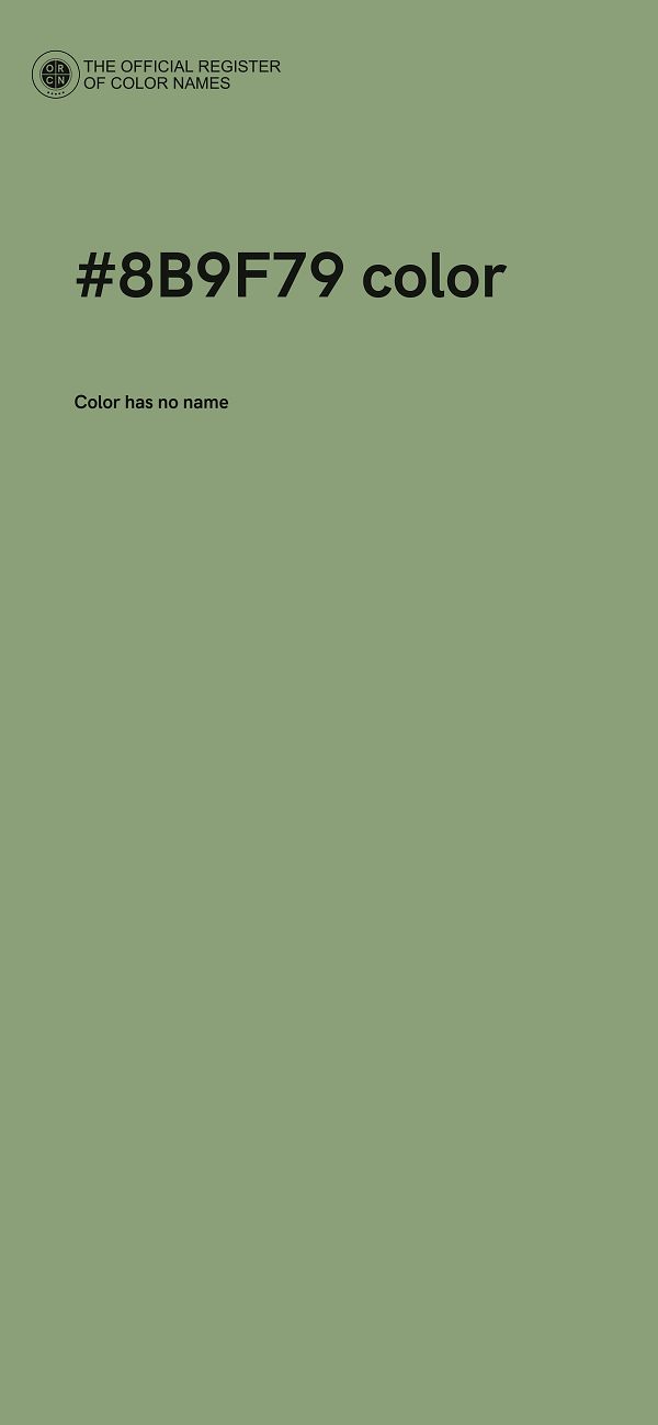 #8B9F79 color image