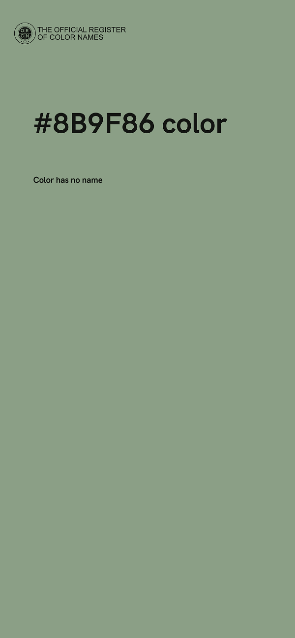 #8B9F86 color image
