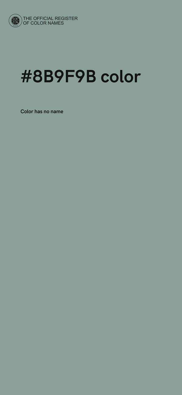 #8B9F9B color image