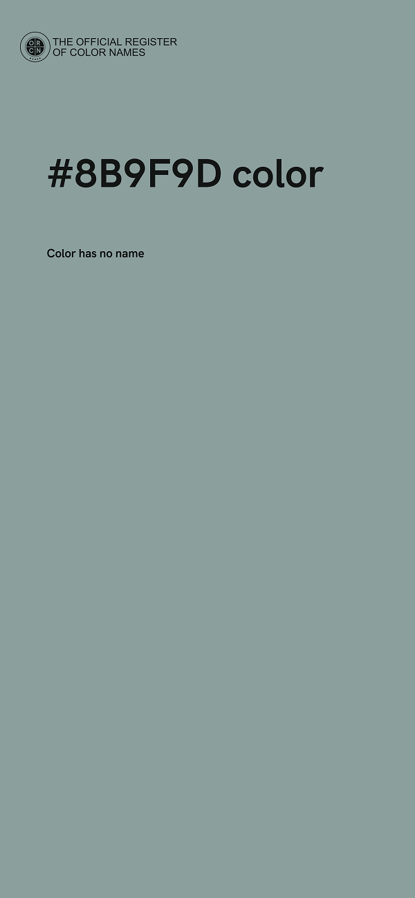 #8B9F9D color image