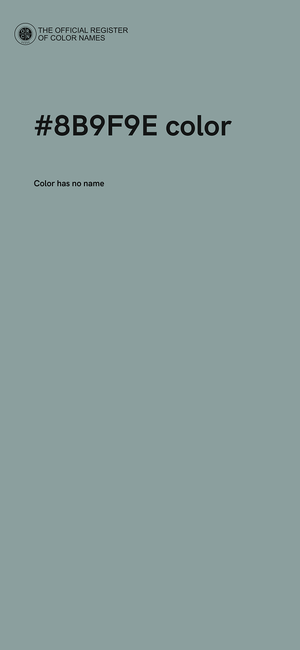 #8B9F9E color image