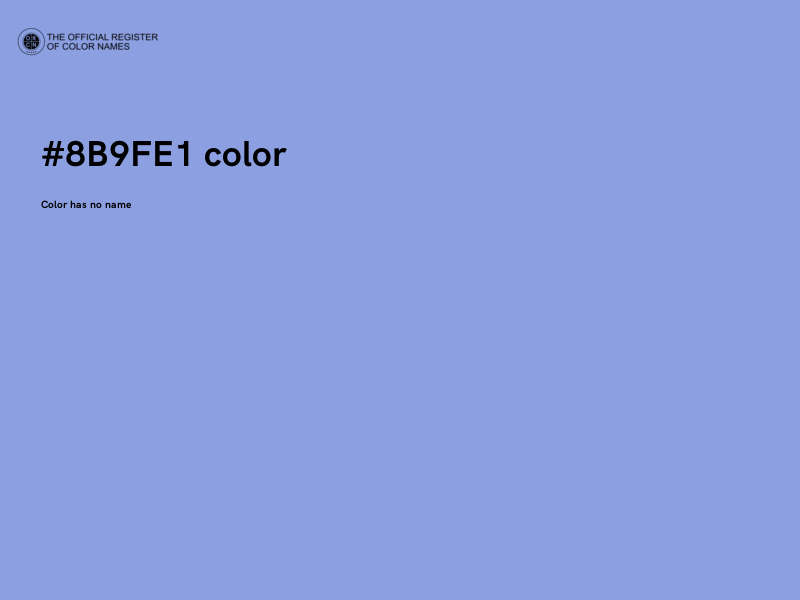 #8B9FE1 color image