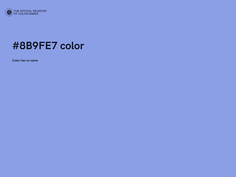 #8B9FE7 color image
