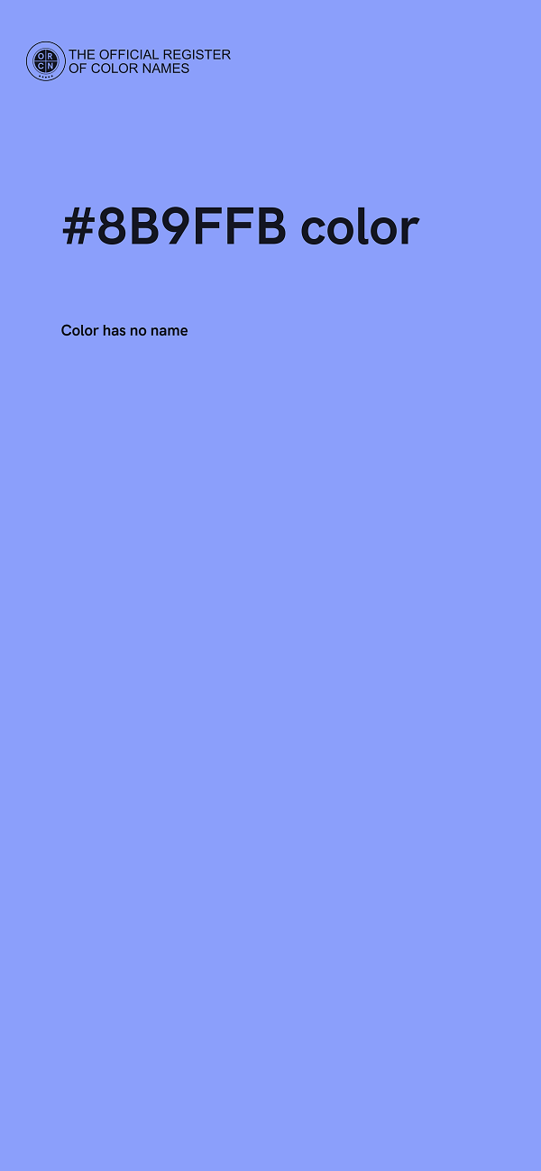 #8B9FFB color image