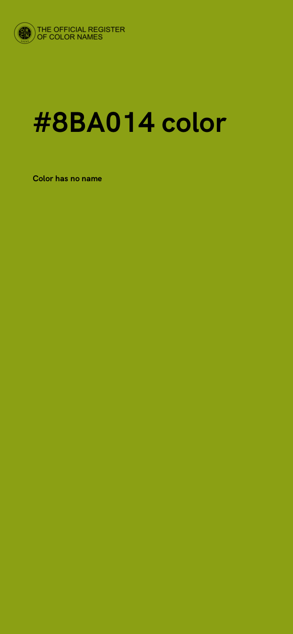 #8BA014 color image
