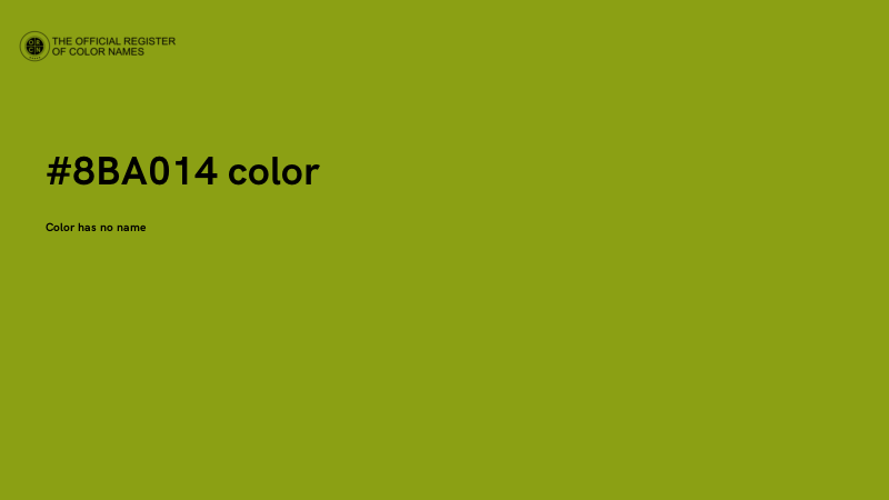 #8BA014 color image