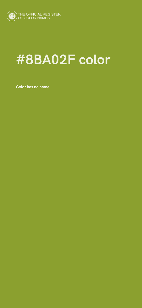 #8BA02F color image