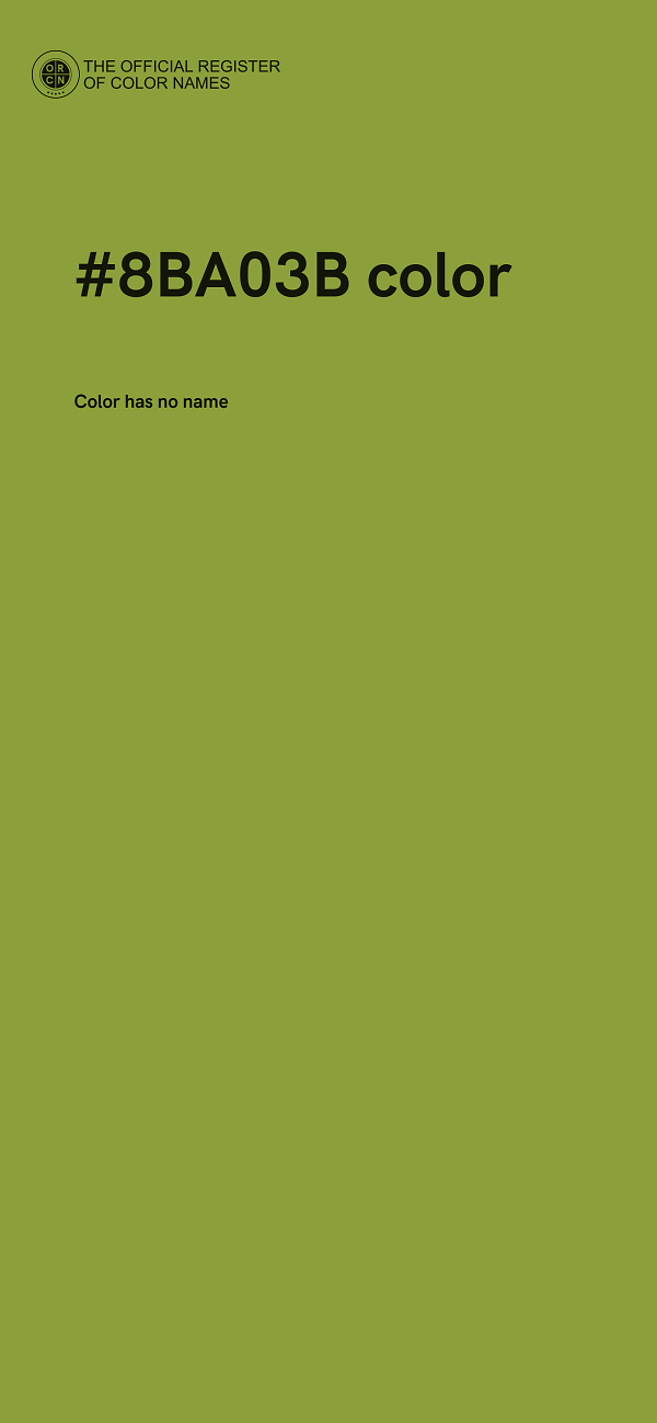 #8BA03B color image