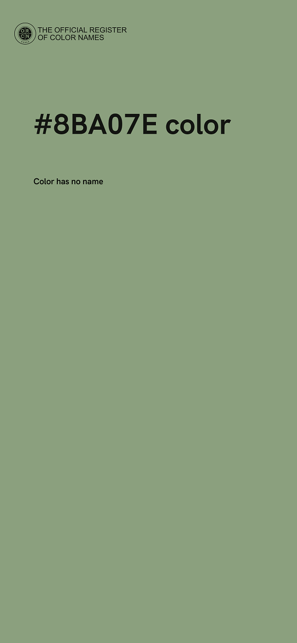 #8BA07E color image