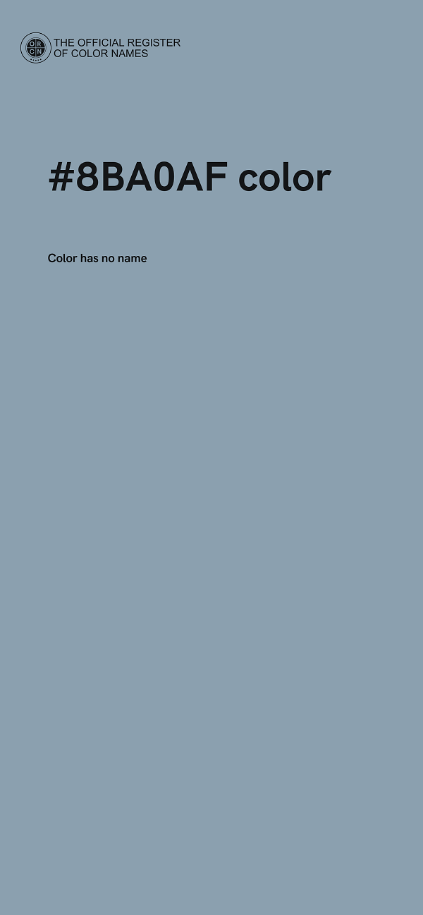 #8BA0AF color image