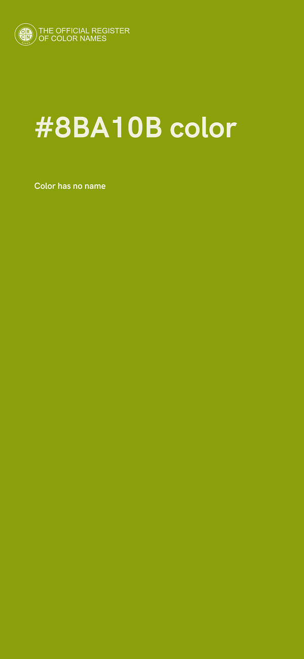 #8BA10B color image