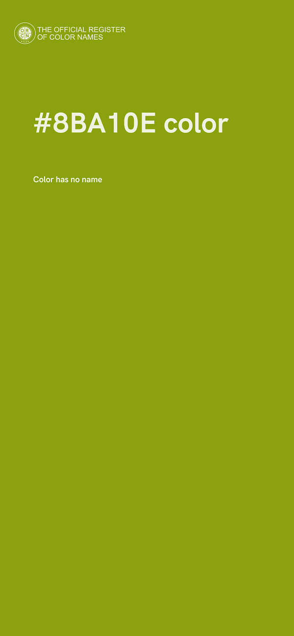 #8BA10E color image