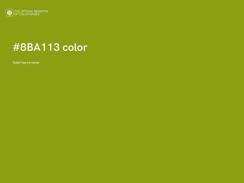 #8BA113 color image