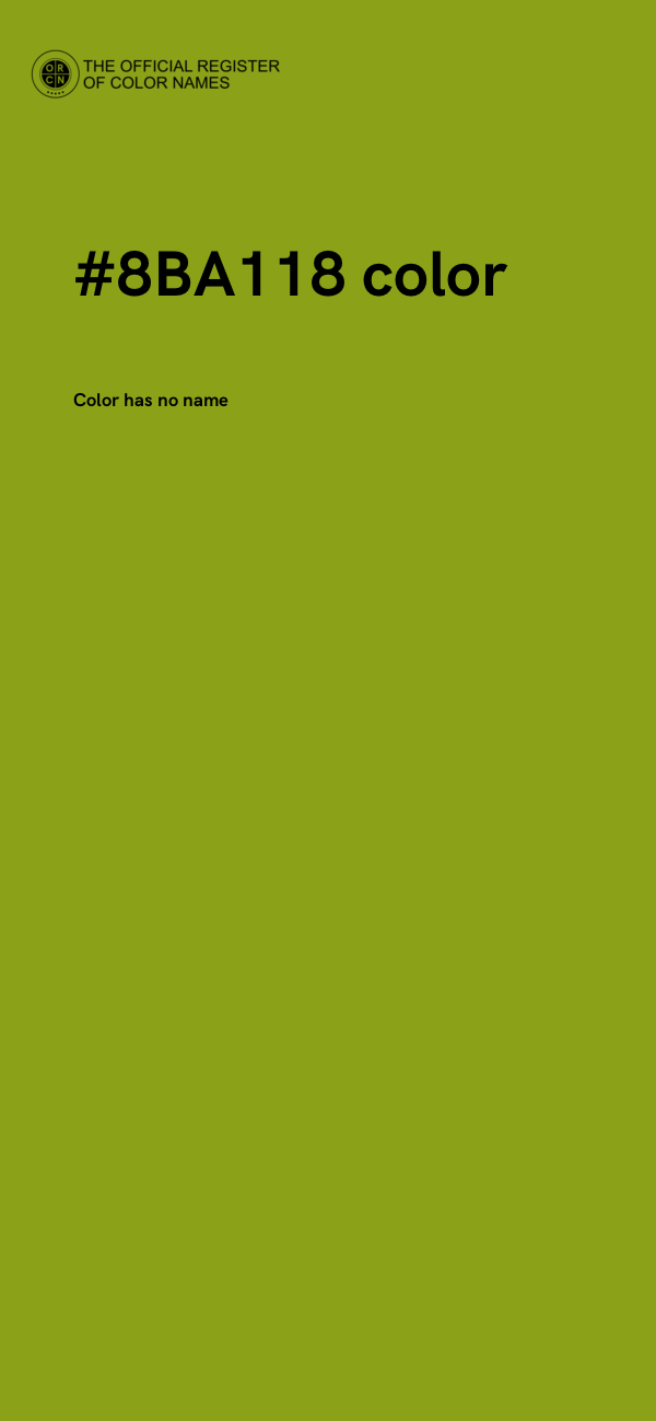 #8BA118 color image