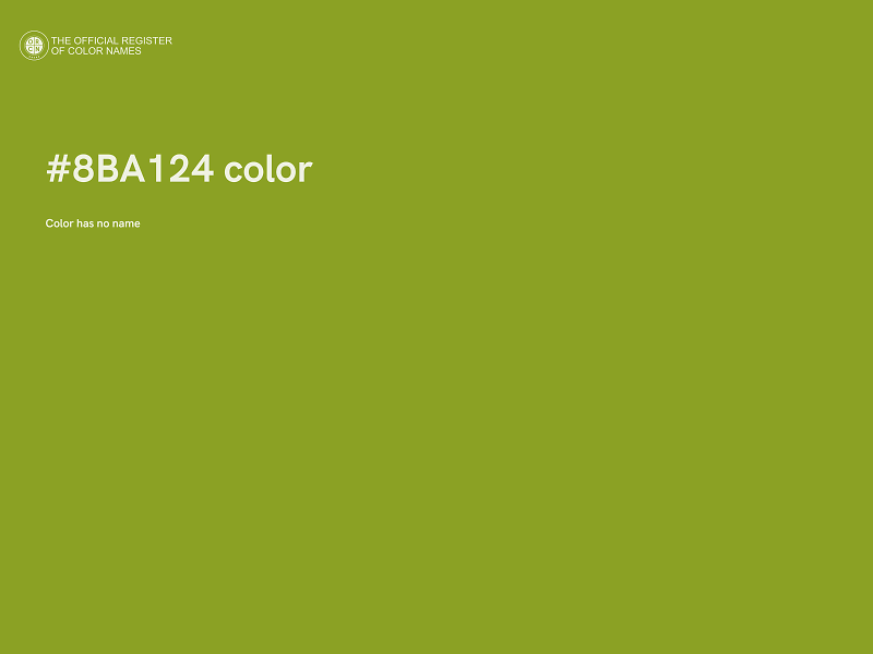 #8BA124 color image