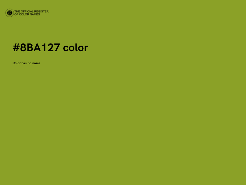 #8BA127 color image