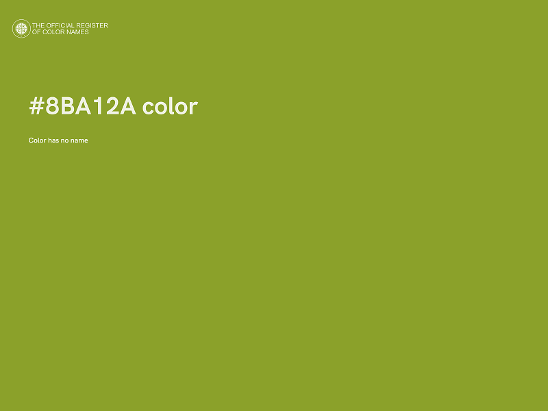 #8BA12A color image