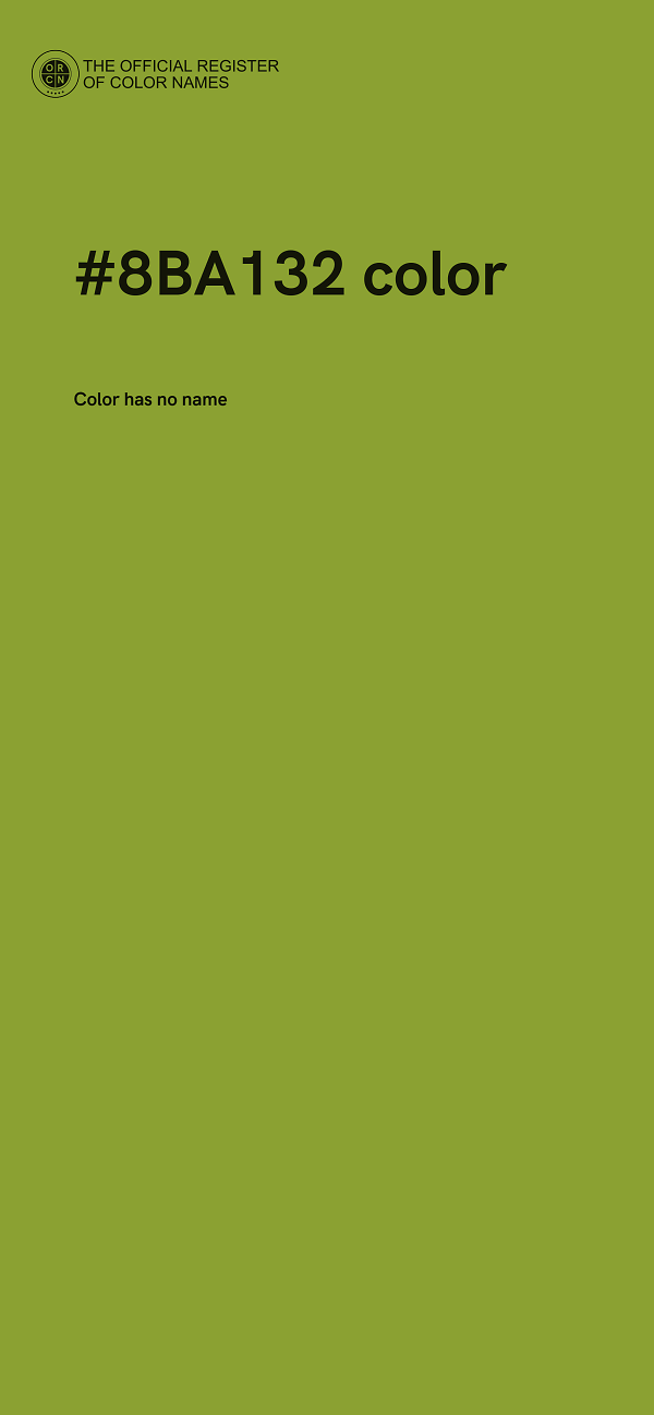 #8BA132 color image