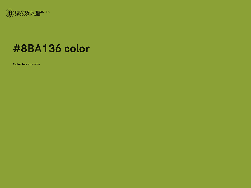 #8BA136 color image