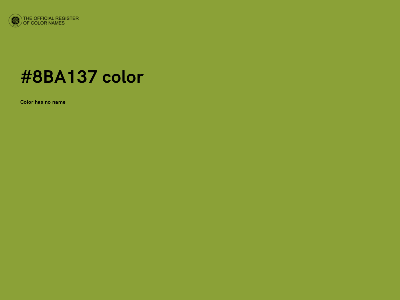 #8BA137 color image
