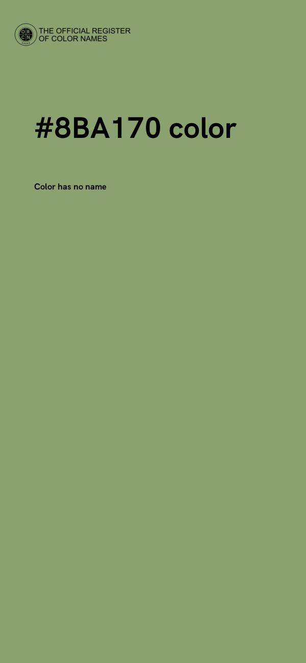 #8BA170 color image