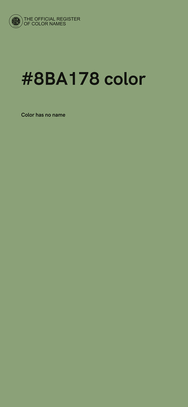 #8BA178 color image