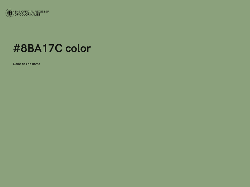 #8BA17C color image