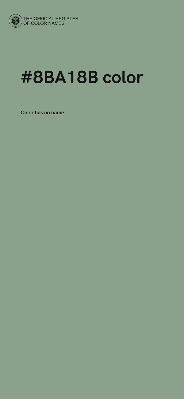 #8BA18B color image