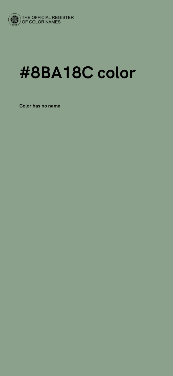 #8BA18C color image