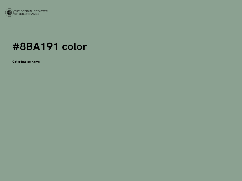 #8BA191 color image
