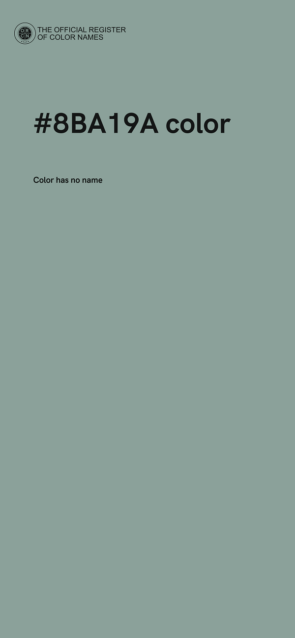 #8BA19A color image