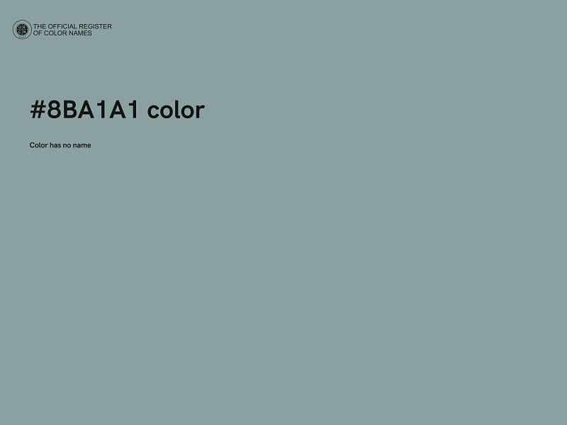 #8BA1A1 color image