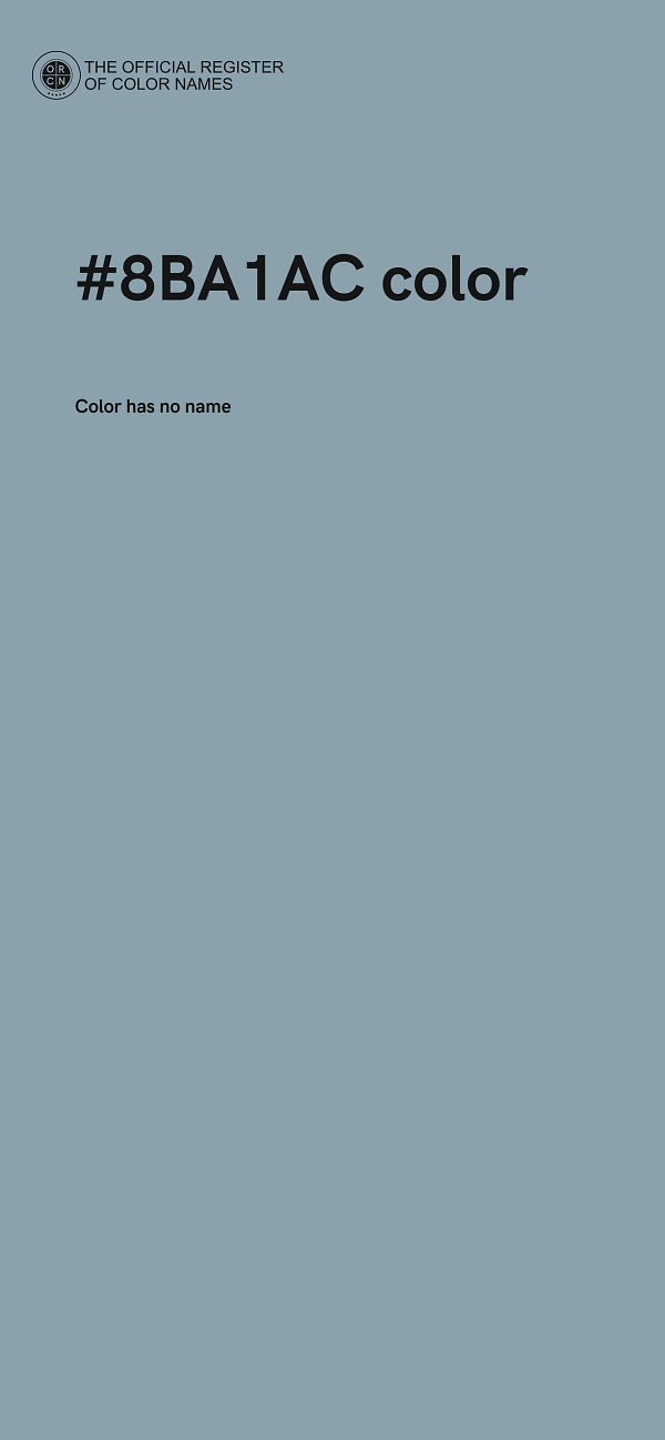 #8BA1AC color image