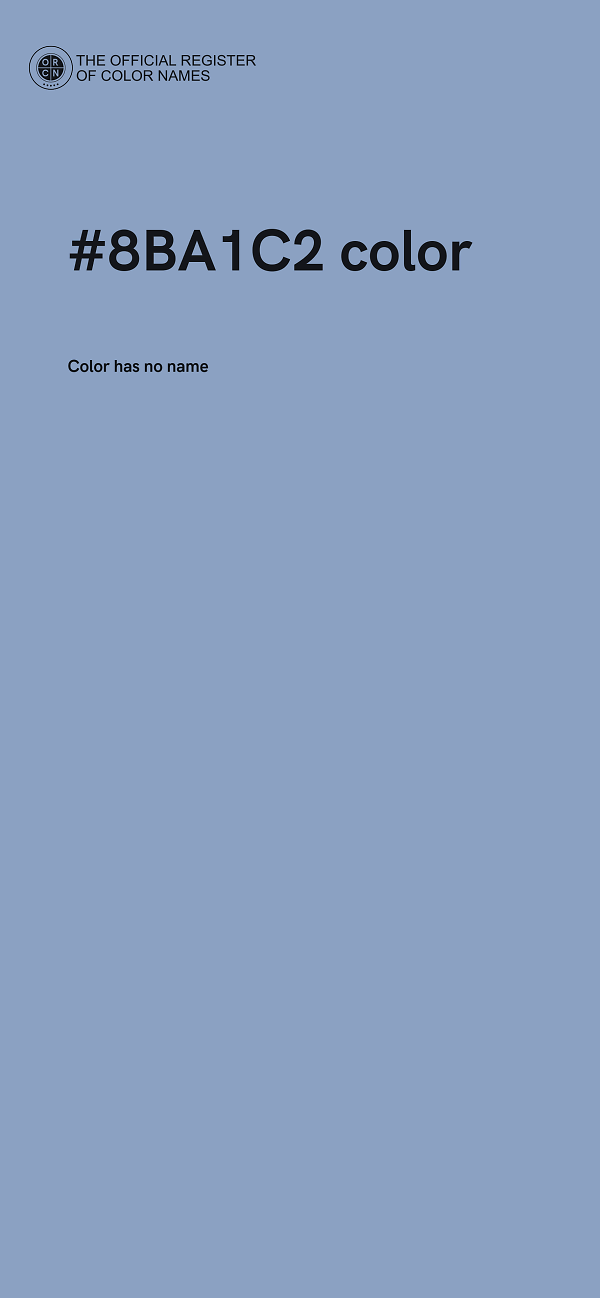 #8BA1C2 color image