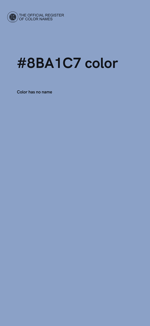 #8BA1C7 color image