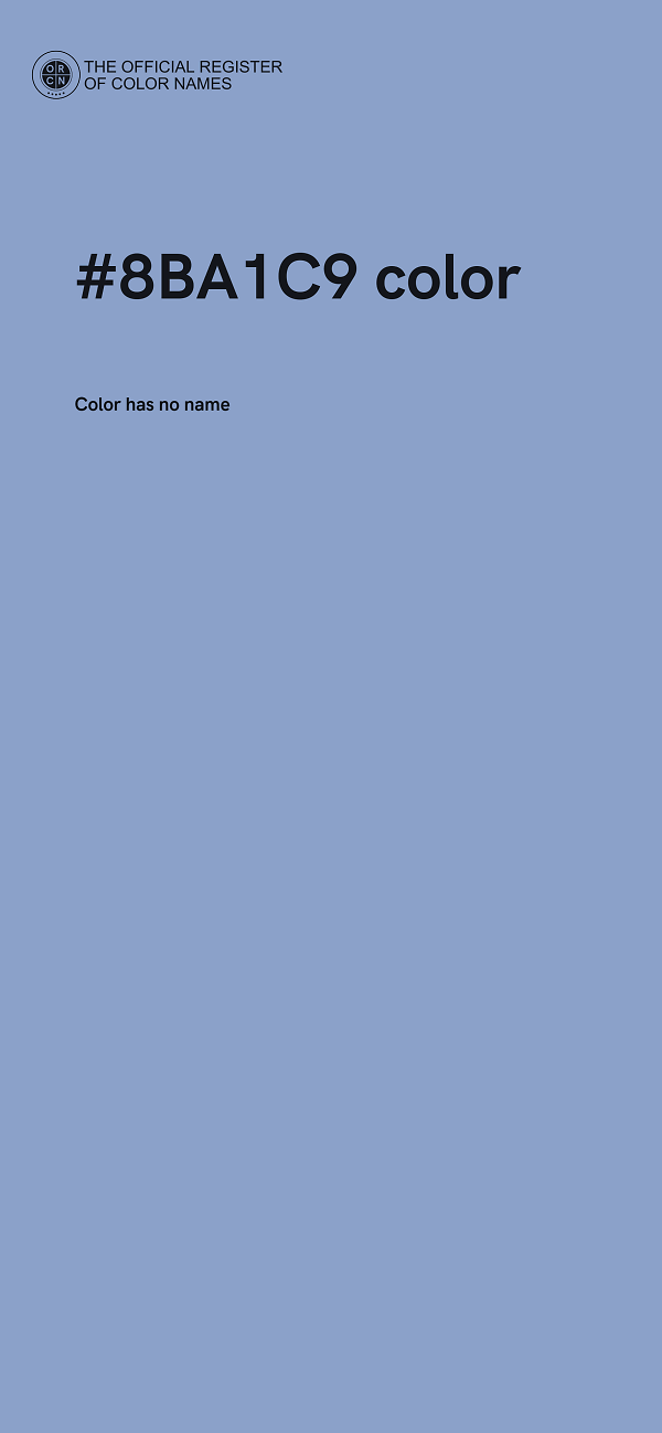 #8BA1C9 color image