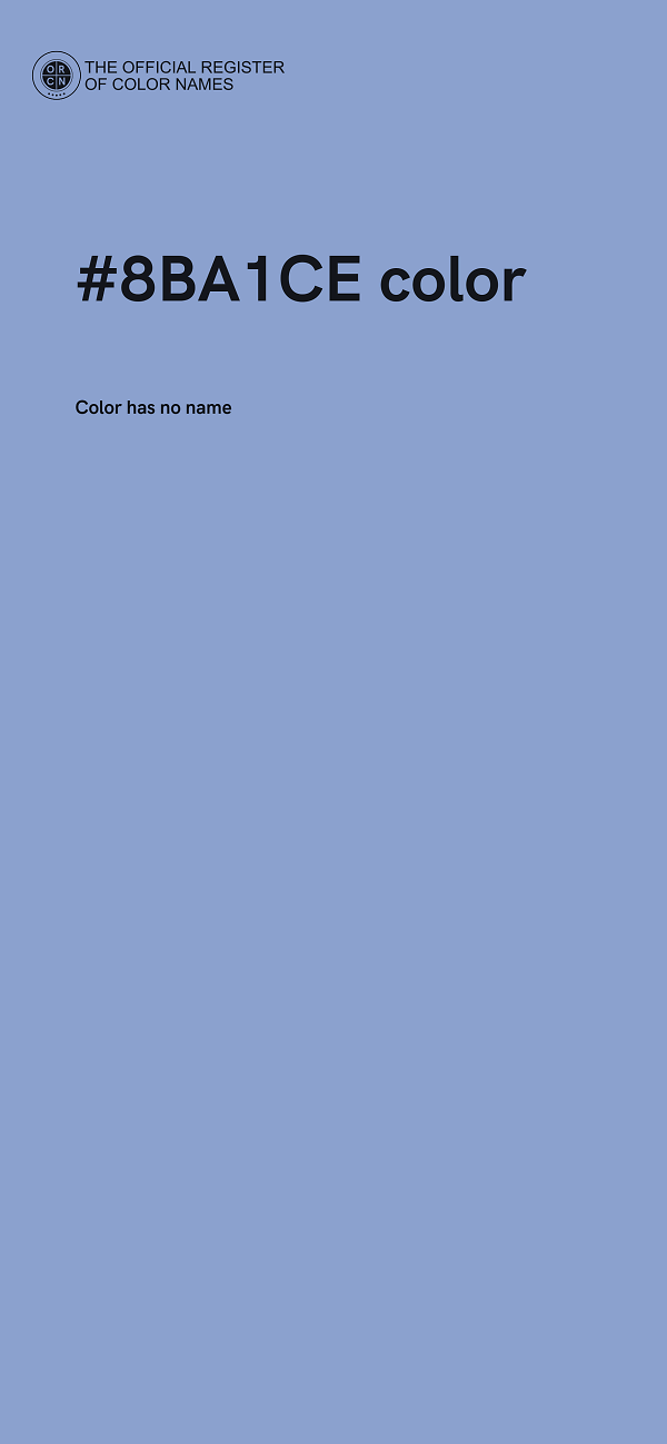 #8BA1CE color image