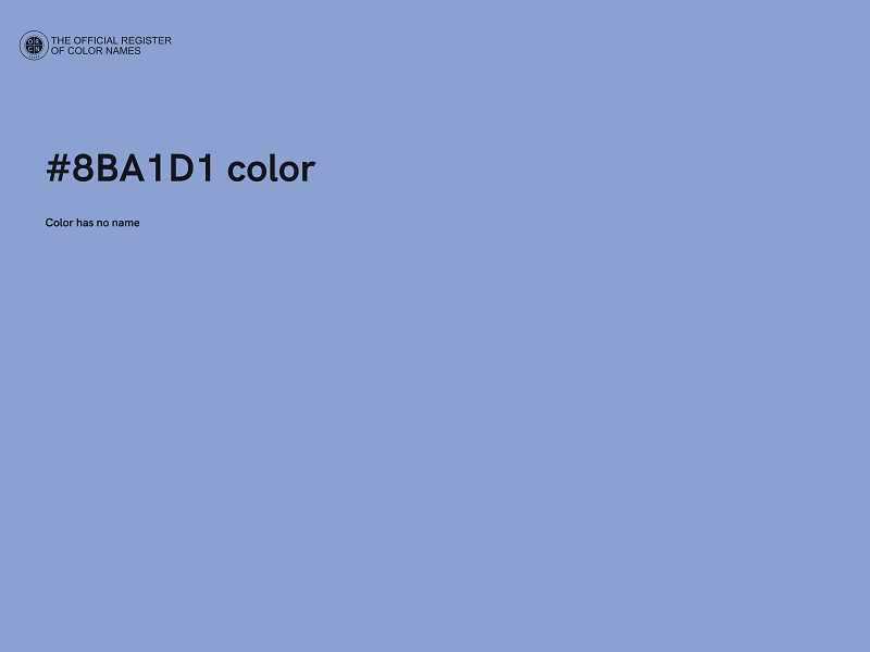 #8BA1D1 color image