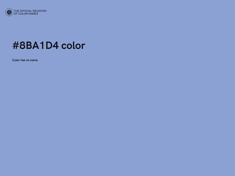 #8BA1D4 color image