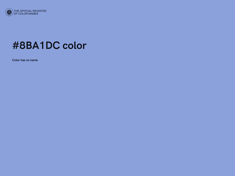 #8BA1DC color image