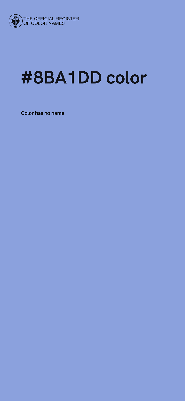 #8BA1DD color image