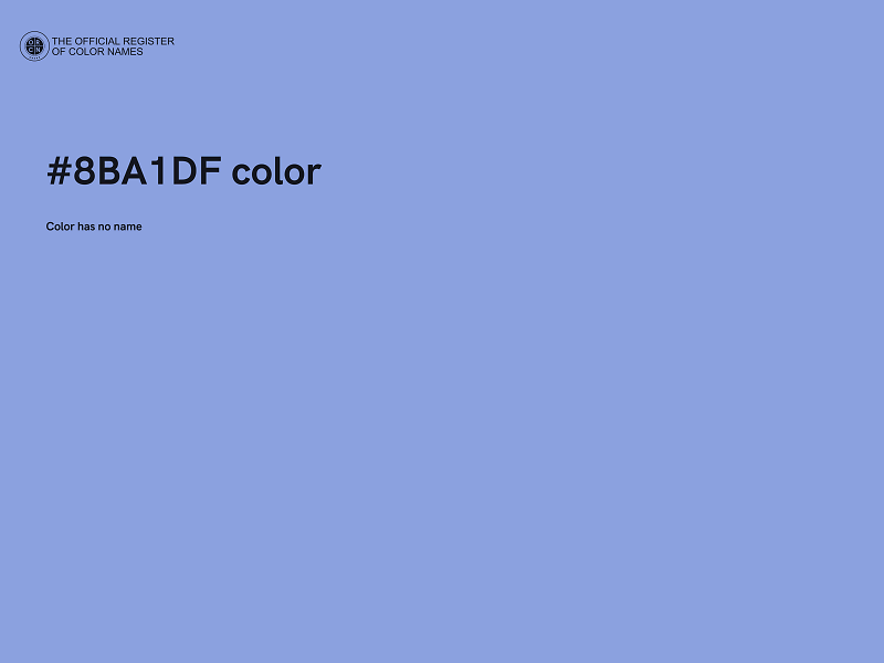 #8BA1DF color image