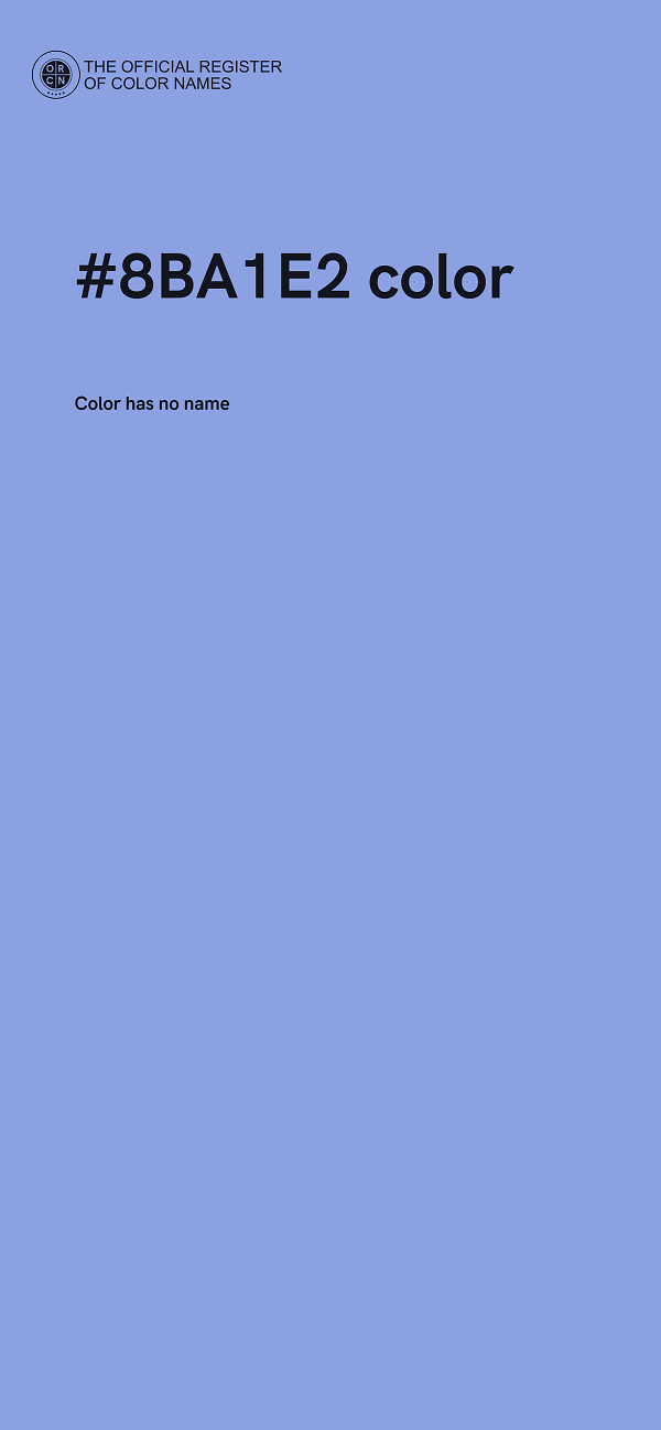 #8BA1E2 color image