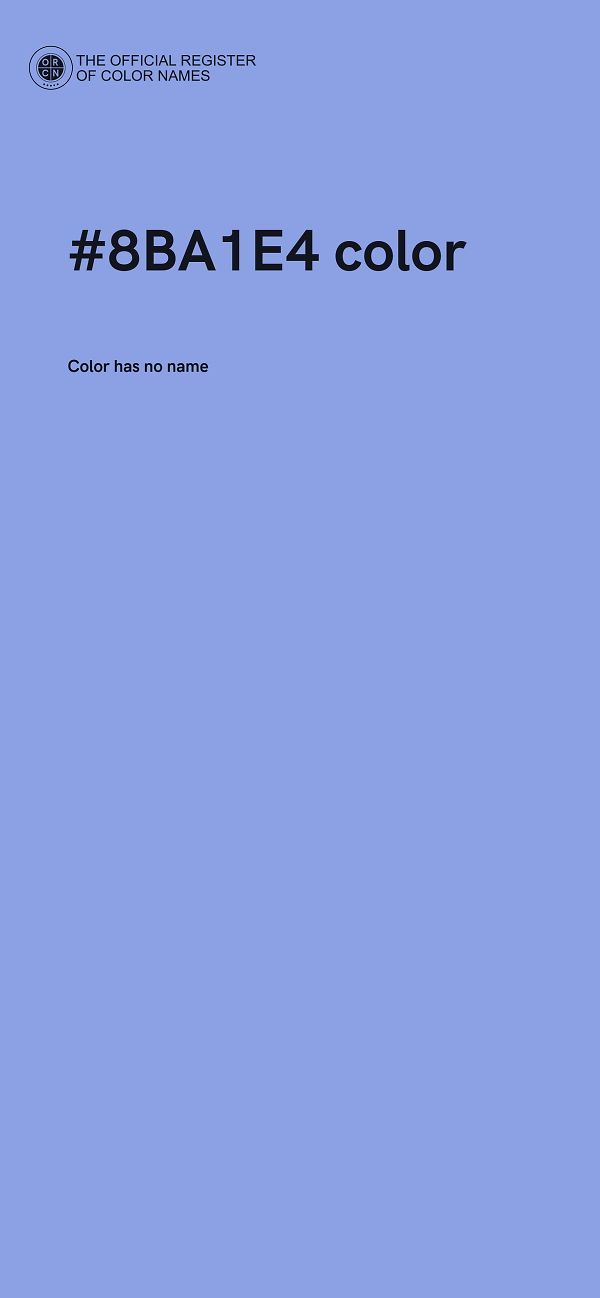 #8BA1E4 color image