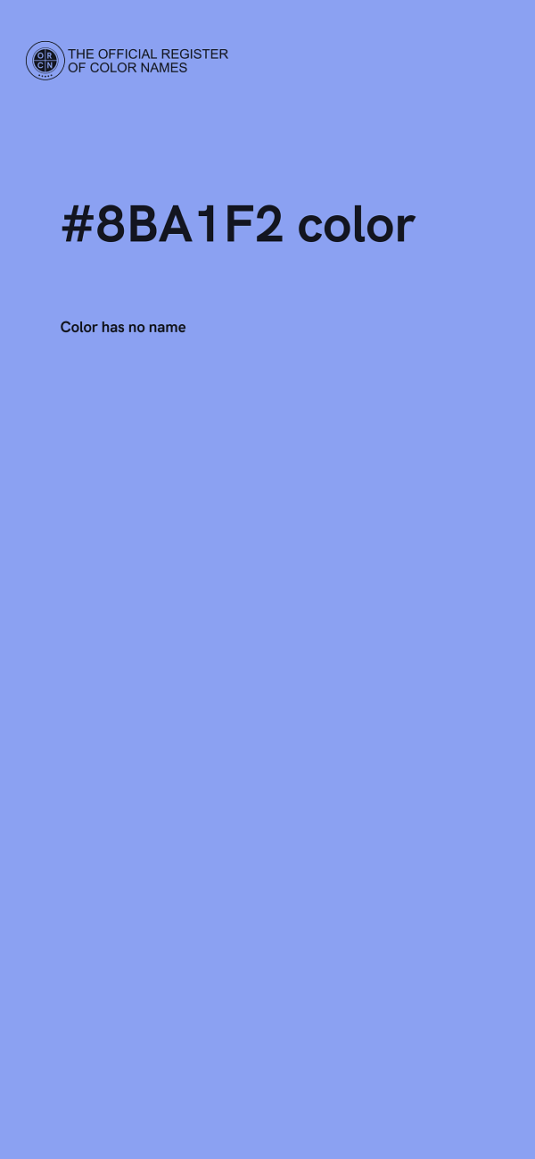 #8BA1F2 color image