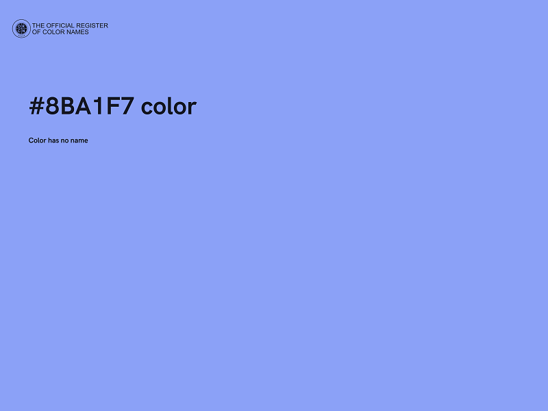 #8BA1F7 color image