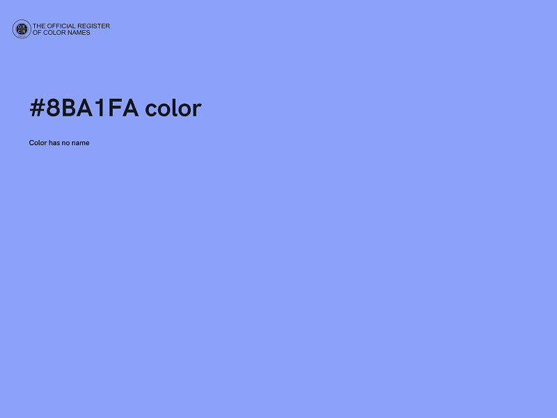 #8BA1FA color image