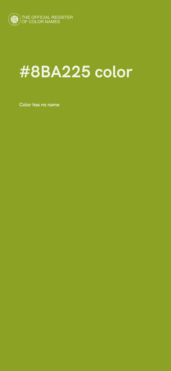 #8BA225 color image