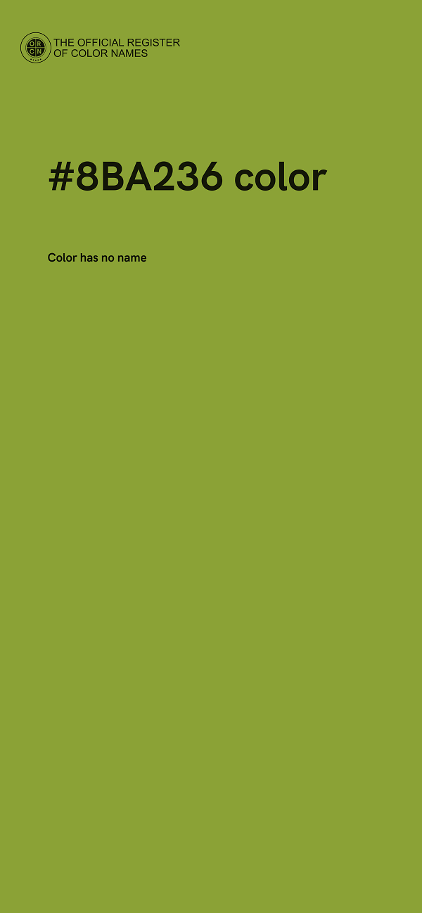 #8BA236 color image