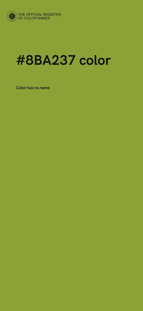 #8BA237 color image